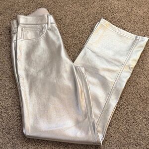 Abercrombie and fitch silver pants size 24